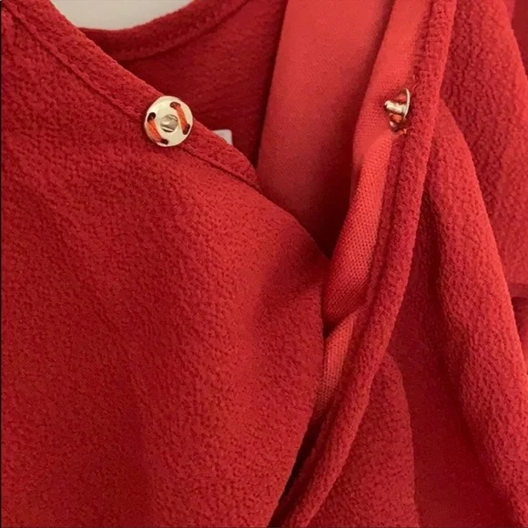 Rust Ruffle Romper by Reverse - Picture 8 of 8